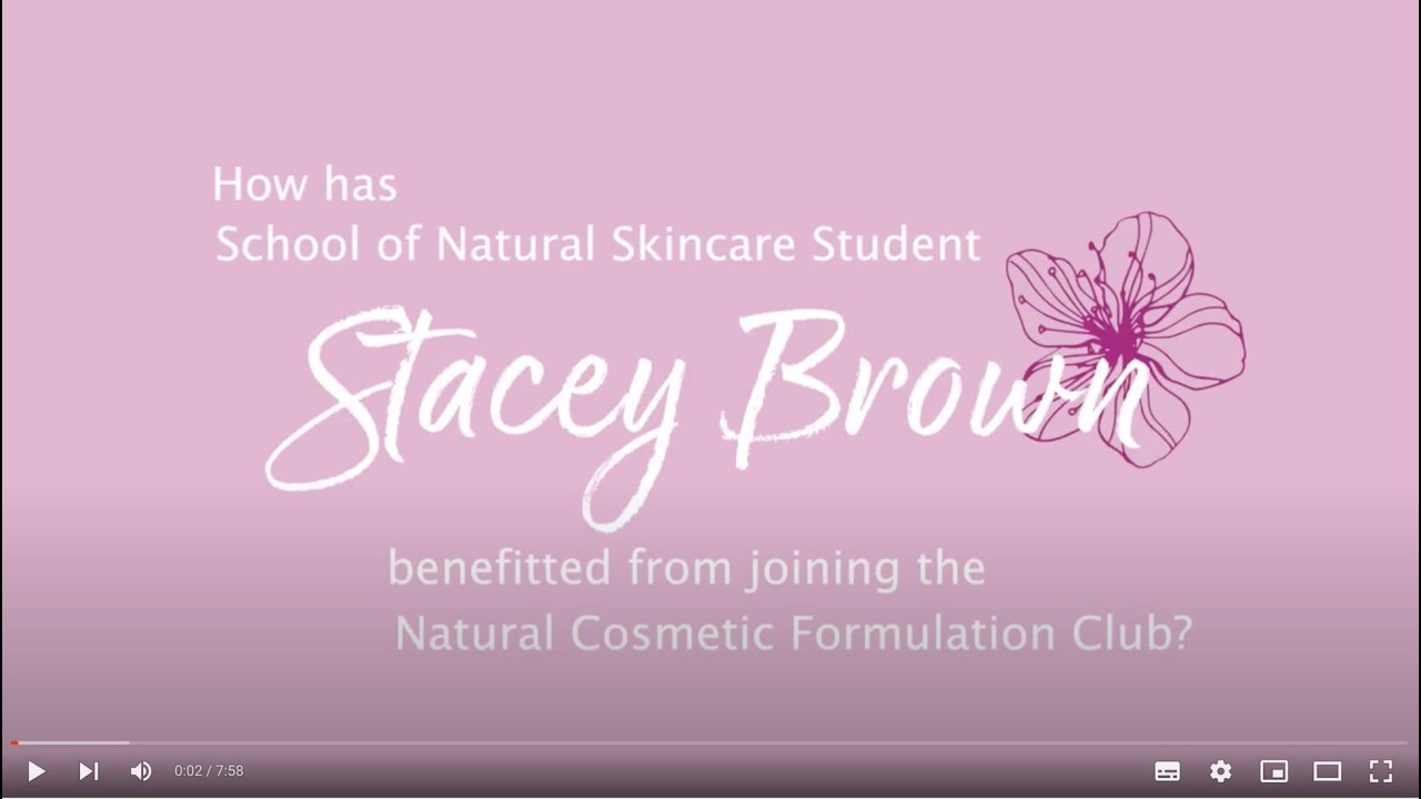 How the Natural Cosmetic Formulation Club gave her the confidence to launch her own brand