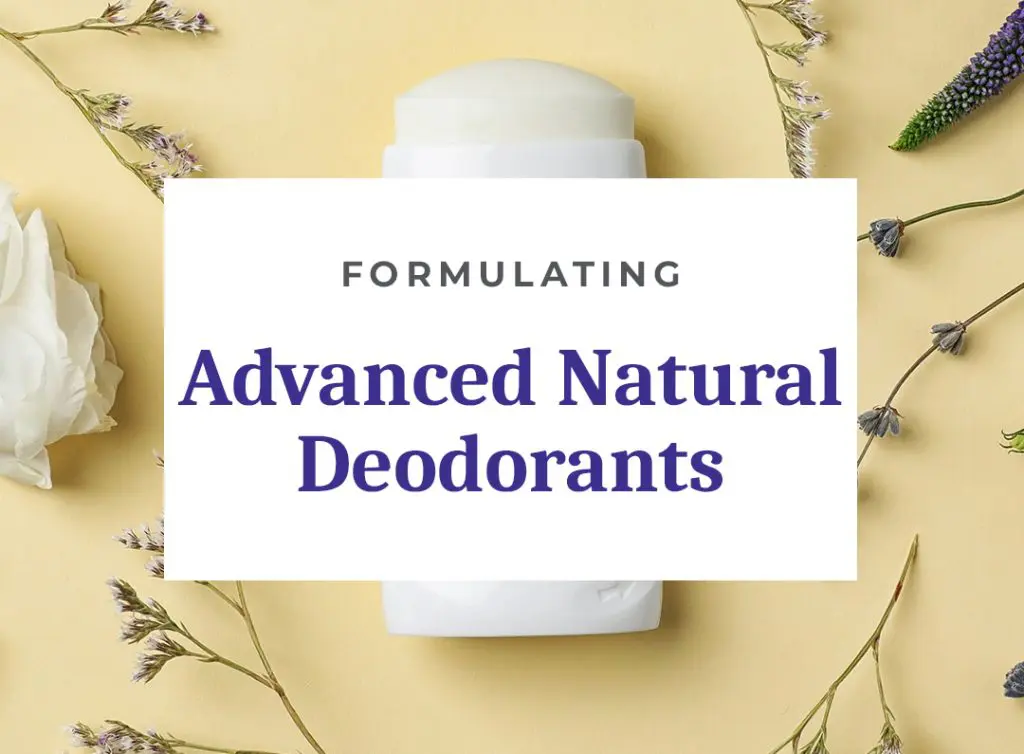 Advanced natural deodorants with botanical elements.