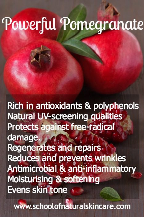 Benefits of using pomegranate oil in skincare Natural Skincare Ingredients 