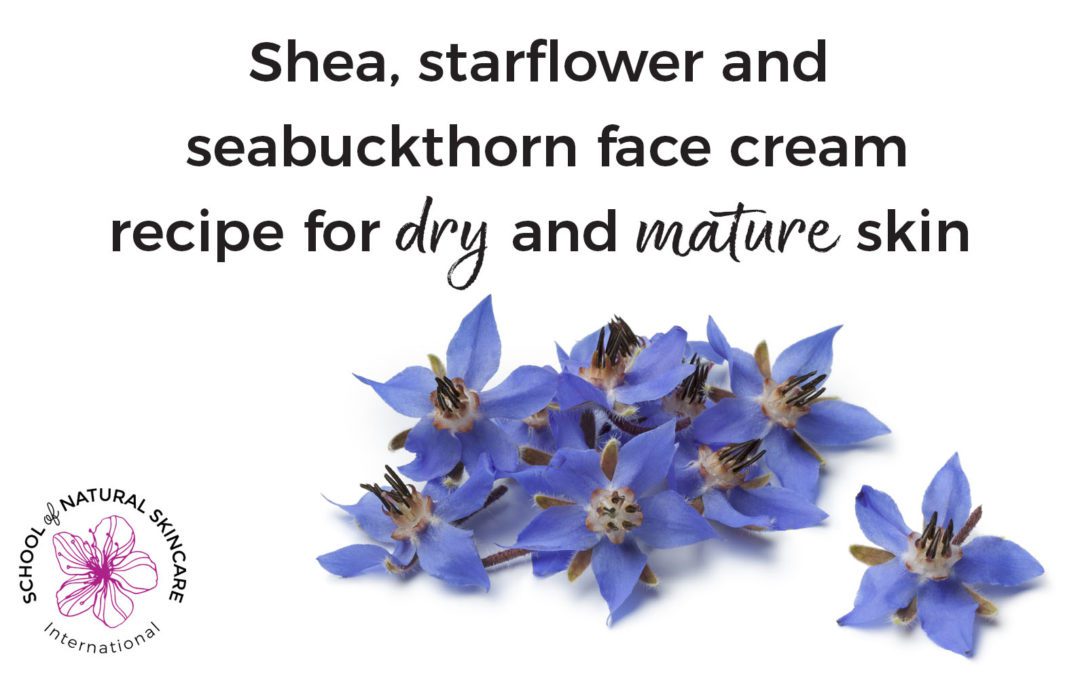 Shea, Starflower and Seabuckthorn Face Cream recipe for dry and mature skin