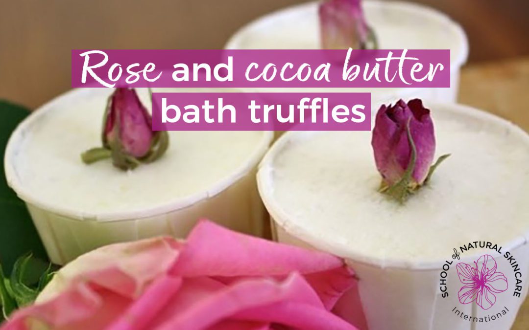 Rose and Cocoa Butter Bath Truffles