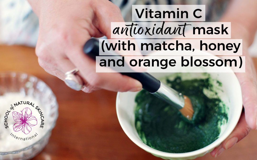 Vitamin C Antioxidant Face Mask (with matcha, honey and orange blossom)