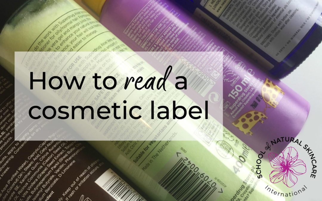 How to read a cosmetic label
