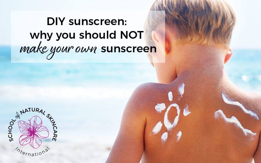 DIY sunscreen: why you should NOT make your own sunscreen
