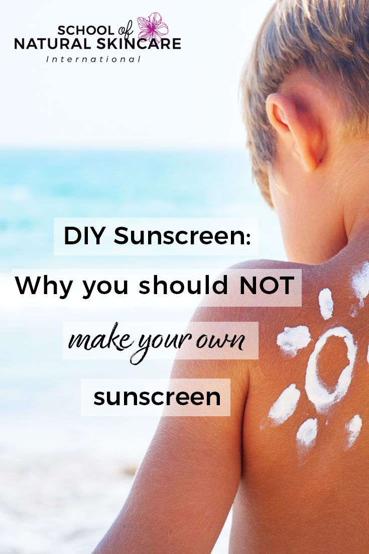 DIY sunscreen: why you should NOT make your own sunscreen Skincare Formulation 