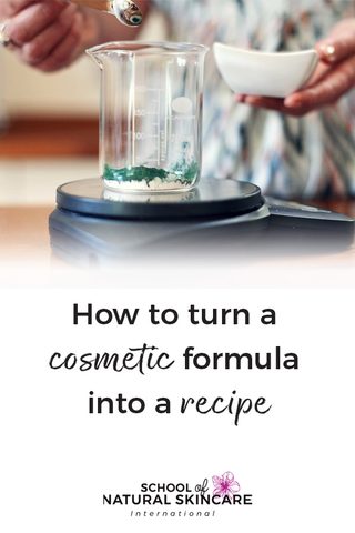 How to turn a cosmetic formula into a recipe Skincare Formulation 