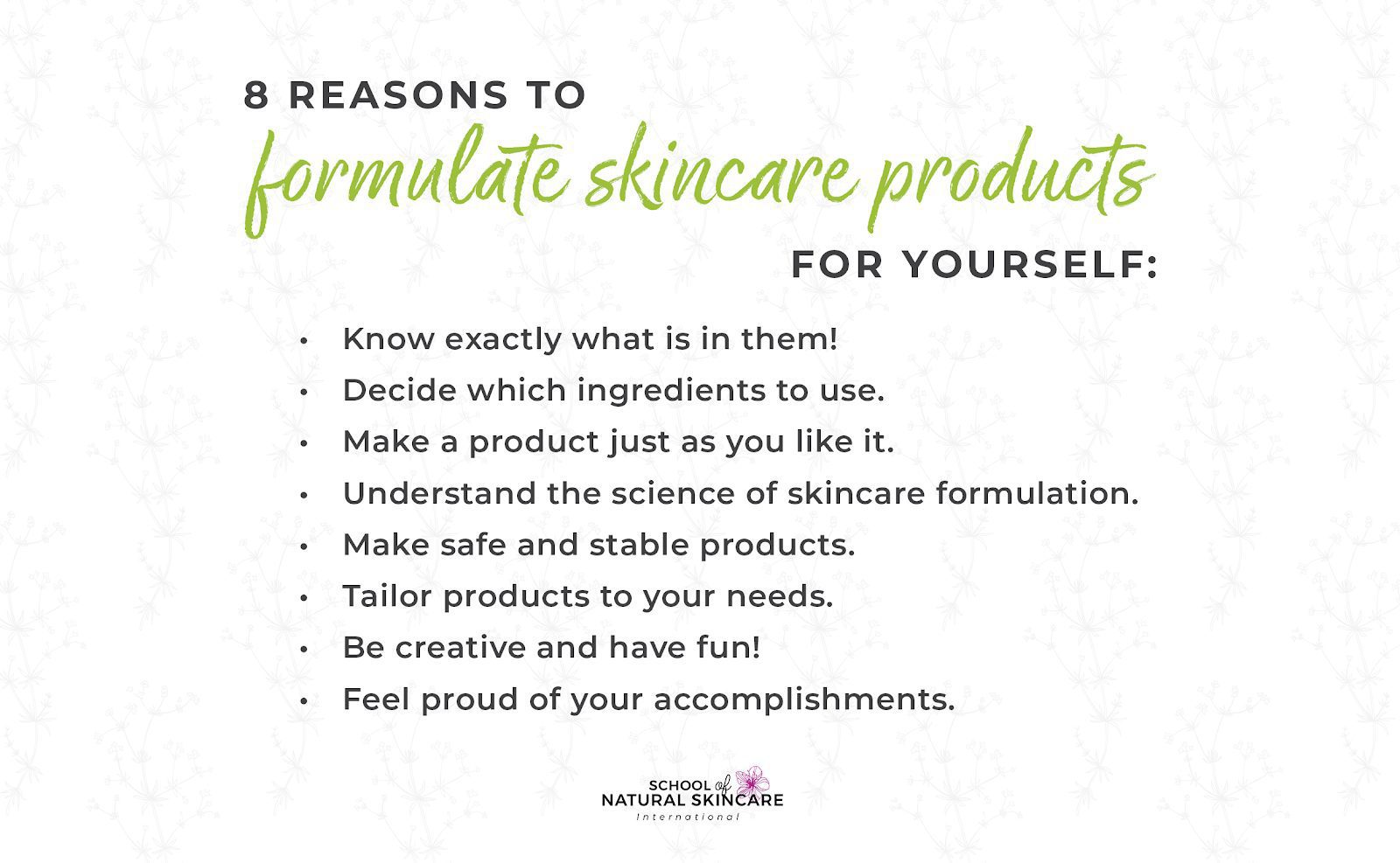 Make Your Own Cosmetics - Our Diploma Course Isn’t Just for Businesses! Skincare Formulation 