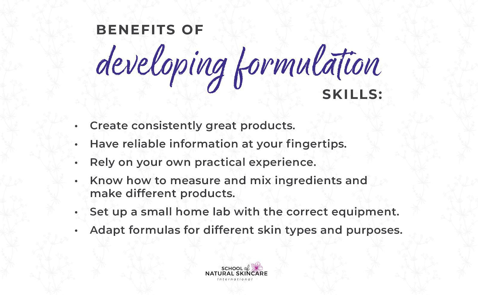 Make Your Own Cosmetics - Our Diploma Course Isn’t Just for Businesses! Skincare Formulation 