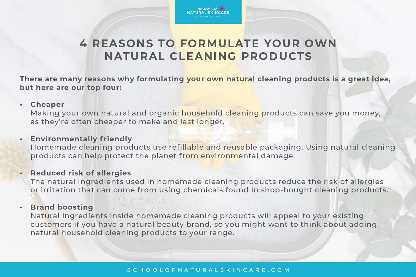 Create effective natural cleaning products with our in-depth course
