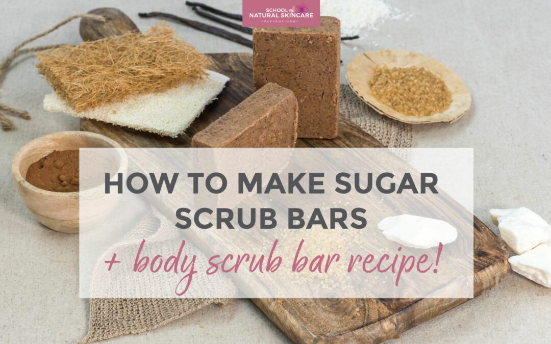 How to make sugar scrub bars + body scrub bar recipe