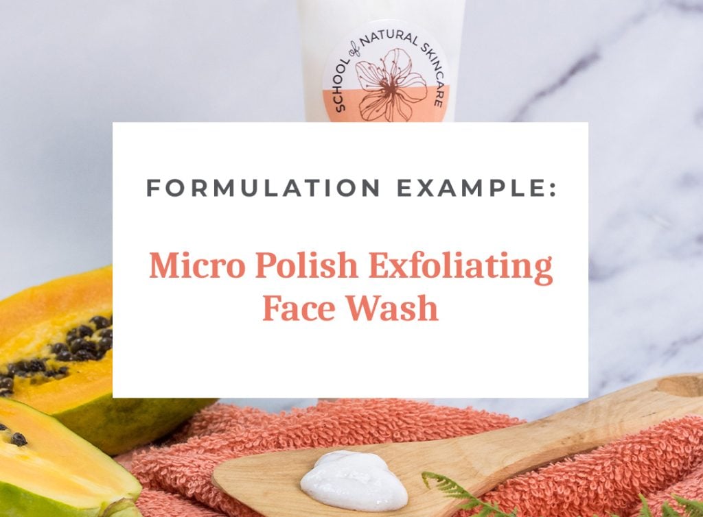 Micro Polish Exfoliating Face Wash with papaya
